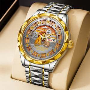 Love & Pride Men's Stainless Steel Watch – Personalized Gift for Him 02ohqn260725-Homacus