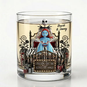 Naughty Couple Round Glass - Personalized Gifts For Couple 01ohtn100626-Homacus