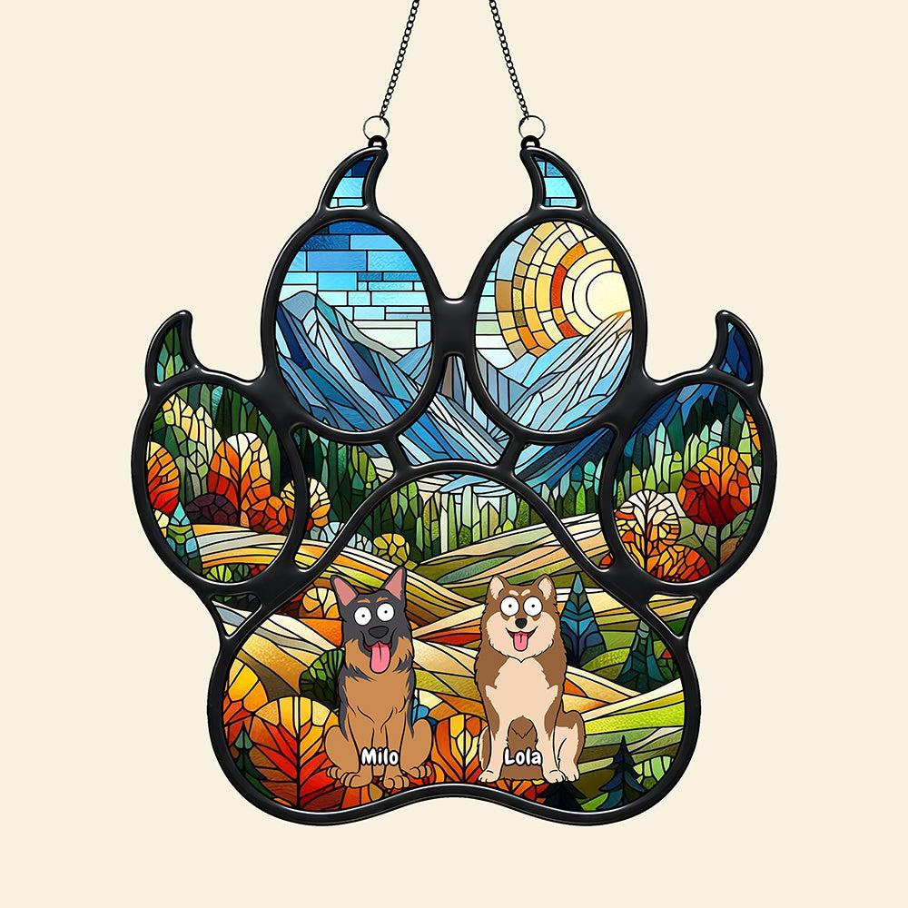 Funny Dog Suncatcher - Personalized Gifts For Dog Lovers 01ohta130825-Homacus