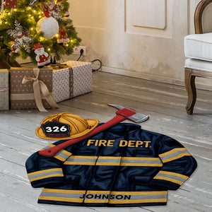 Fire Dept Doormat – Personalized Gifts For Firefighter 05hyqn061025-Homacus