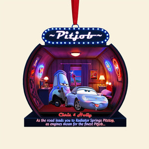 Personalized Gifts For Christmas, Naughty Couple Acrylic Ornament 01tata240925-Homacus