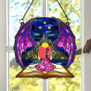 Book Girl Suncatcher Ornament Personalized Gifts for Book Lovers 03NALU250625-Homacus