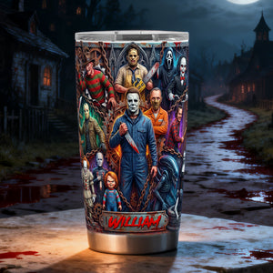 Horror 20oz Tumbler - Personalized Gifts For Horror Fans Tumbler 04HULU140126-Homacus