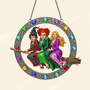 Enchanted Witches Trio Suncatcher - Personalized Gifts For Witch Lovers 04ohtn190825-Homacus
