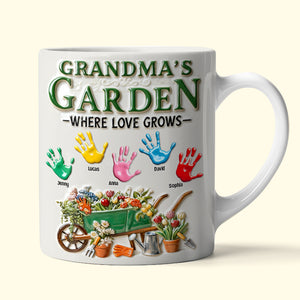 Grandma's Garden Coffee Mug - Personalized Gifts For Grandma 02totn030226-Homacus