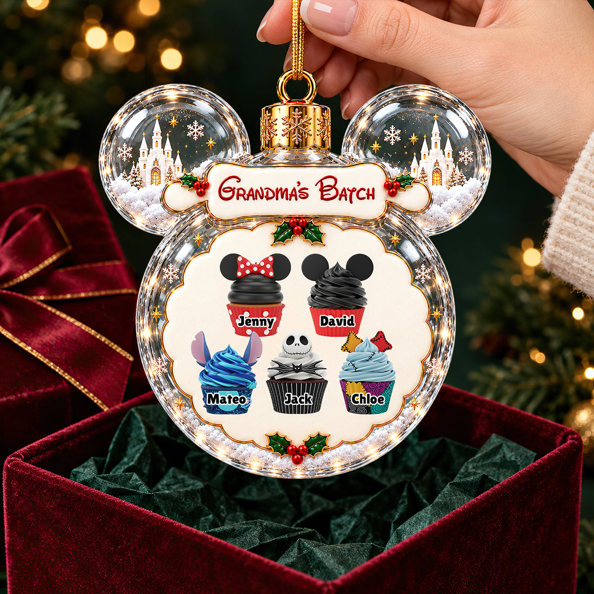 Grandma's Batch Ornament - Personalized Christmas Gifts For Grandma 02ohdt070926-Homacus