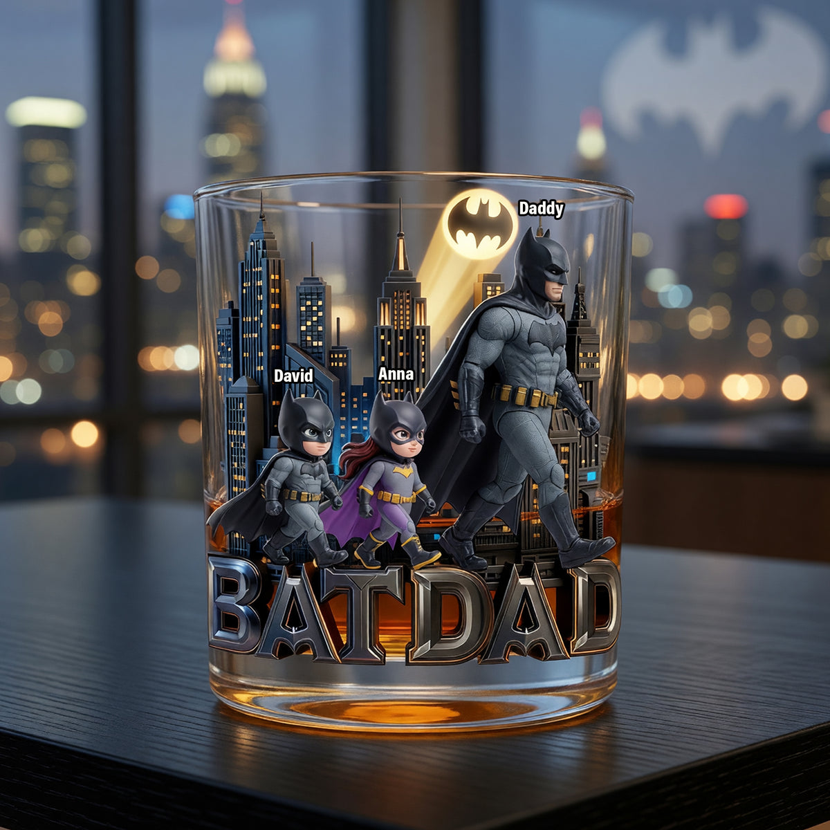 Like a Normal Dad But Cooler Round Glass - Personalized Gifts For Dad 04OHQN190526-Homacus