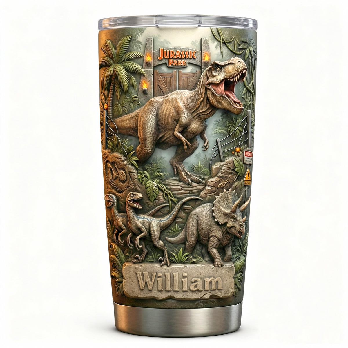 Dinosaur Tumbler Personalized Gifts For Dinosaur Lovers 01patn170126-Homacus