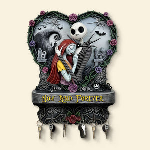 Romantic Skull Couple Personalized Gifts For Couple Key Hanger 03qhtn230525-Homacus
