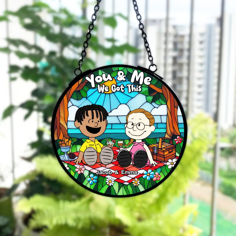 Personalized Gifts For Couple Stained Glass, Happy Picnic 07qhpu080125pa-Homacus