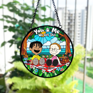 Personalized Gifts For Couple Stained Glass, Happy Picnic 07qhpu080125pa-Homacus