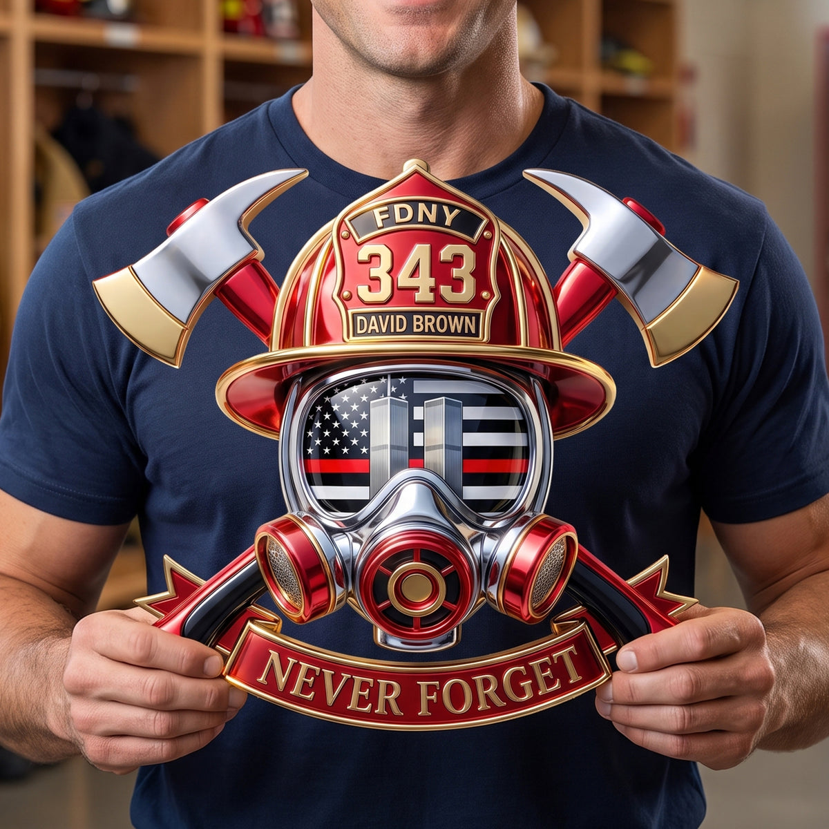 Never Forget Cut Metal Sign - Personalized Gifts For Firefighter 01huqn280726-Homacus