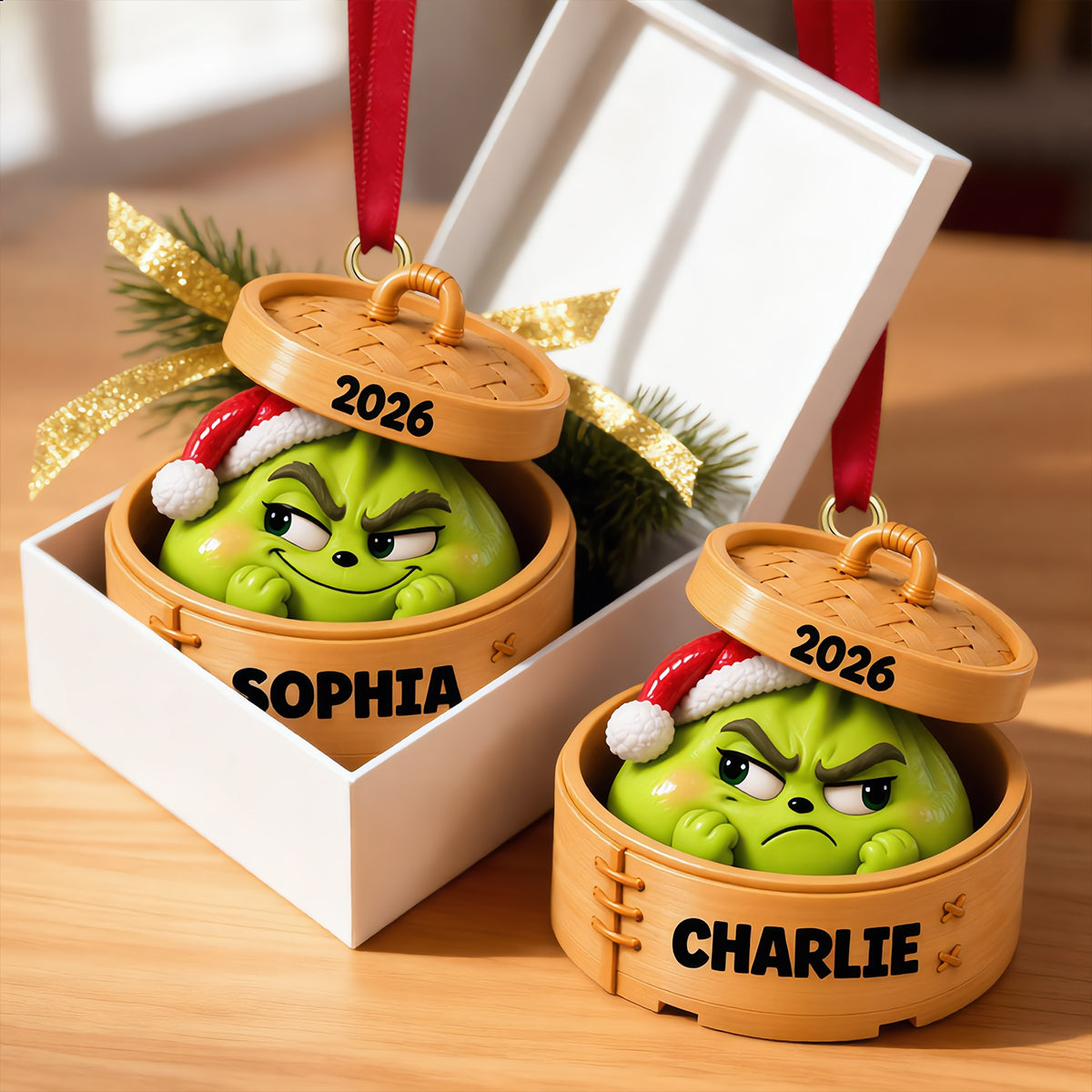 Dumpling Christmas Ornament - Personalized Gifts For Christmas 02natn090926-Homacus