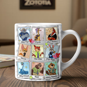Cute Characters White Coffee Mug 05naqn101225-Homacus