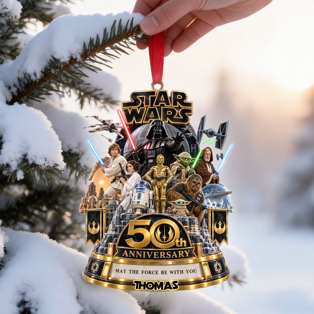 Warriors Merry Christmas Acrylic Ornament - Personalized Christmas Gifts 05ohlu100926-Homacus