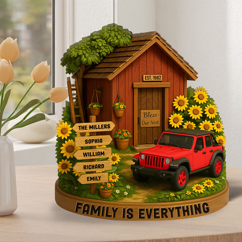 Off-road Car Family Acrylic Plaque - Personalized Gifts For Family 01NAQN260525-Homacus