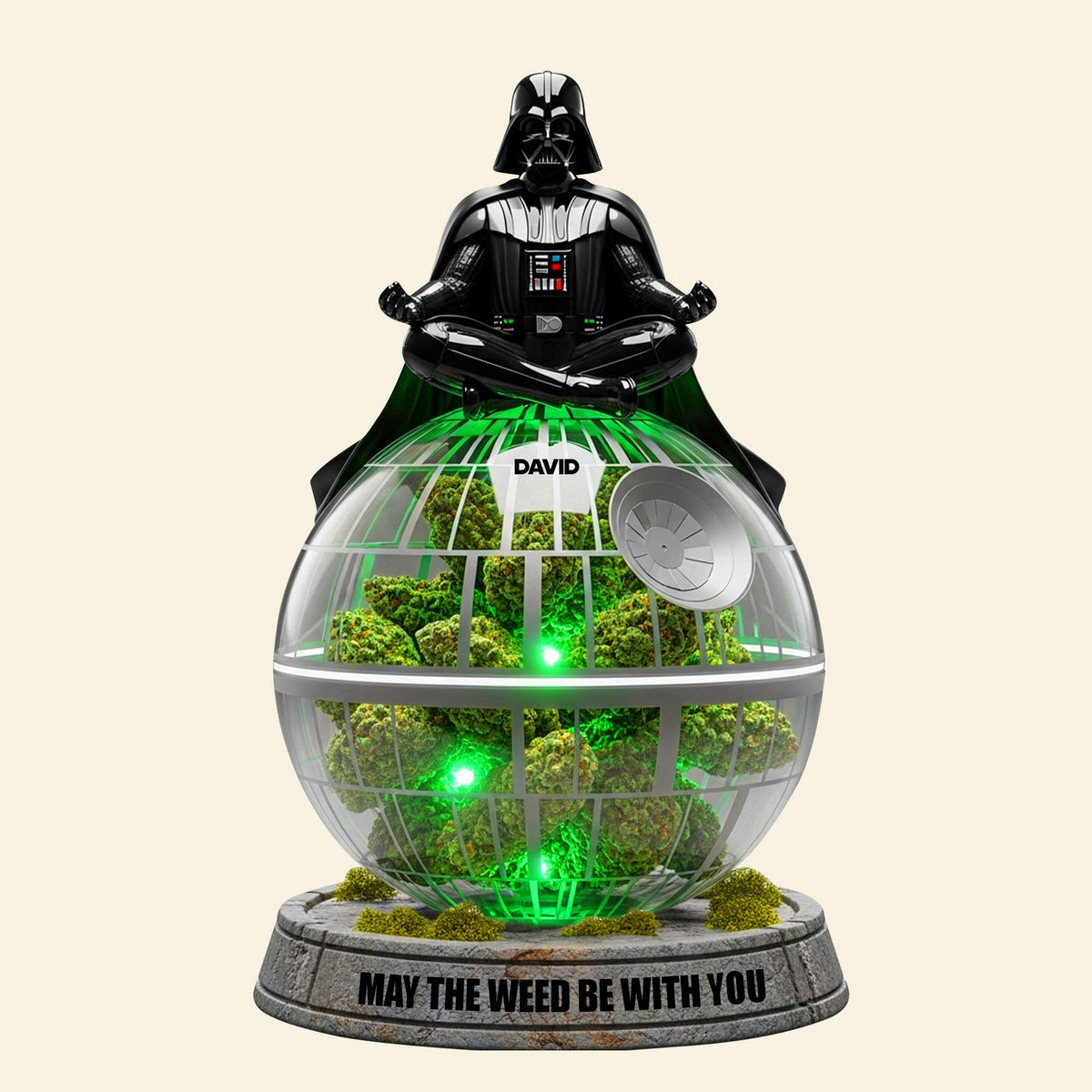 The Force Weed Acrylic Plaque - Personalized Gifts For Weed Lovers 02TOTN160625-Homacus