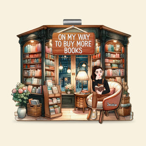 Personalized Gifts For Book Lover Car Visor Clip 04XQDT030325PA On My Way To Buy More Books-Homacus