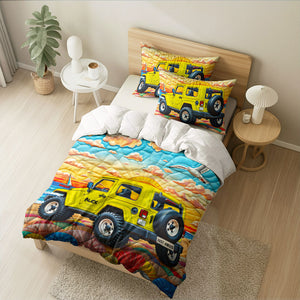 Personalized Gifts For Off Road Lovers Quilt Bedding Set 011HUMH060225-Homacus
