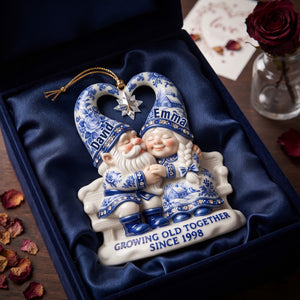Couple Toile de Jouy Acrylic Ornament - Personalized Christmas Gifts 01pglu050826