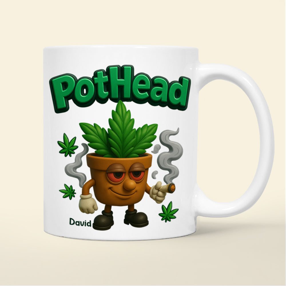 Pothead Mug Personalized Gifts for Smokers 01TOTN230525-Homacus
