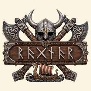 Viking Style Acrylic Sign - Personalized Gifts For Warriors 04NATN100726
