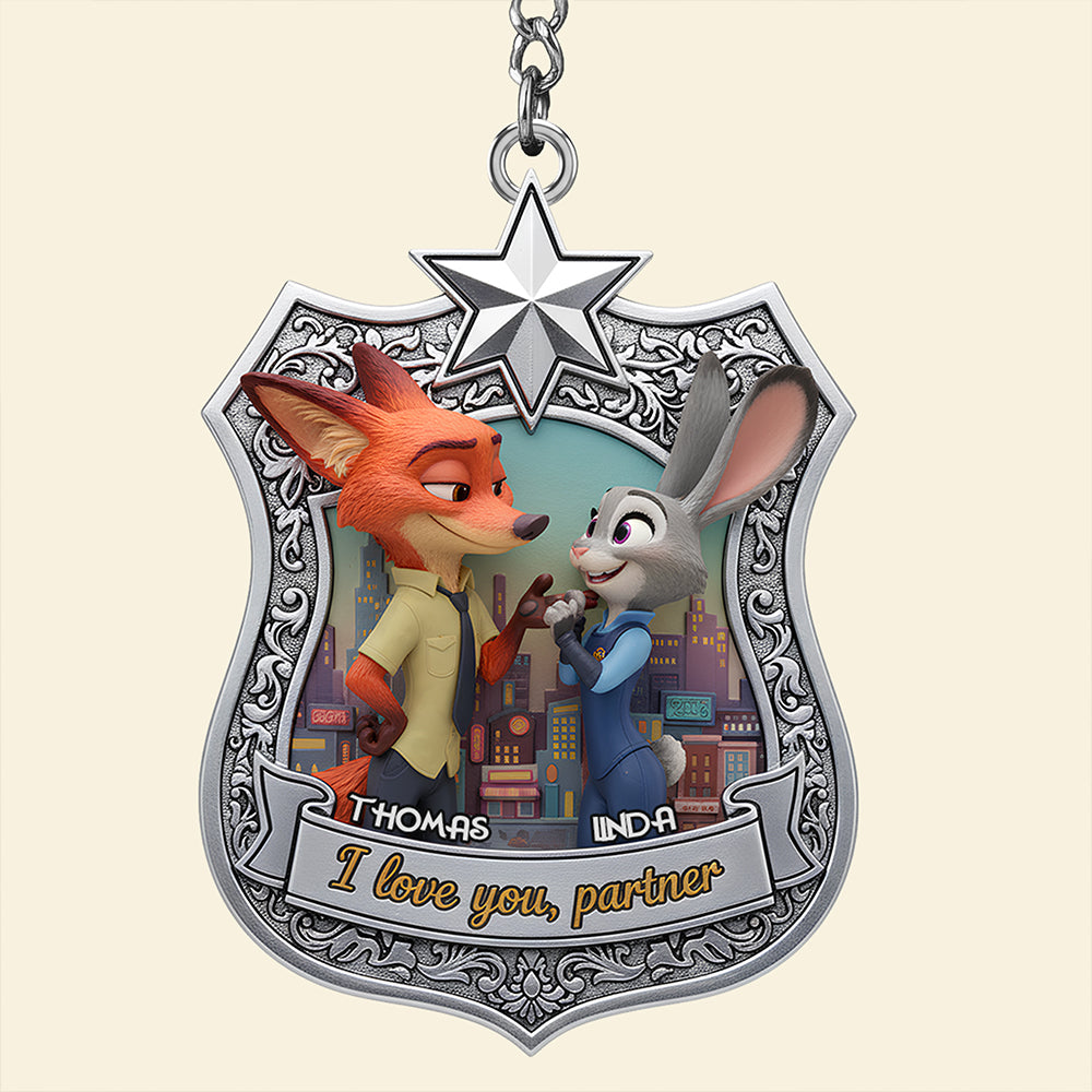 I Love You Partner Keychain Personalized Gifts For Couple 02KIDT061225-Homacus