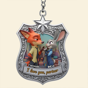 I Love You Partner Keychain Personalized Gifts For Couple 02KIDT061225-Homacus