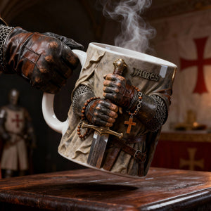 Faithful Templar Knight Coffee Mug, Personalized Gifts For Christians 05qhlu280126-Homacus