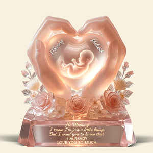Baby Bump Love Mother Acrylic Plaque - Personalized Gifts For Mothers 01paqn030326-Homacus