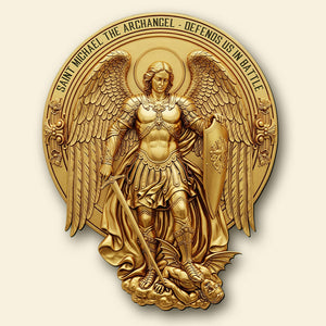 St. Michael The Archangel Metal Sign – Personalized Gifts for Catholic 01huqn300525-Homacus