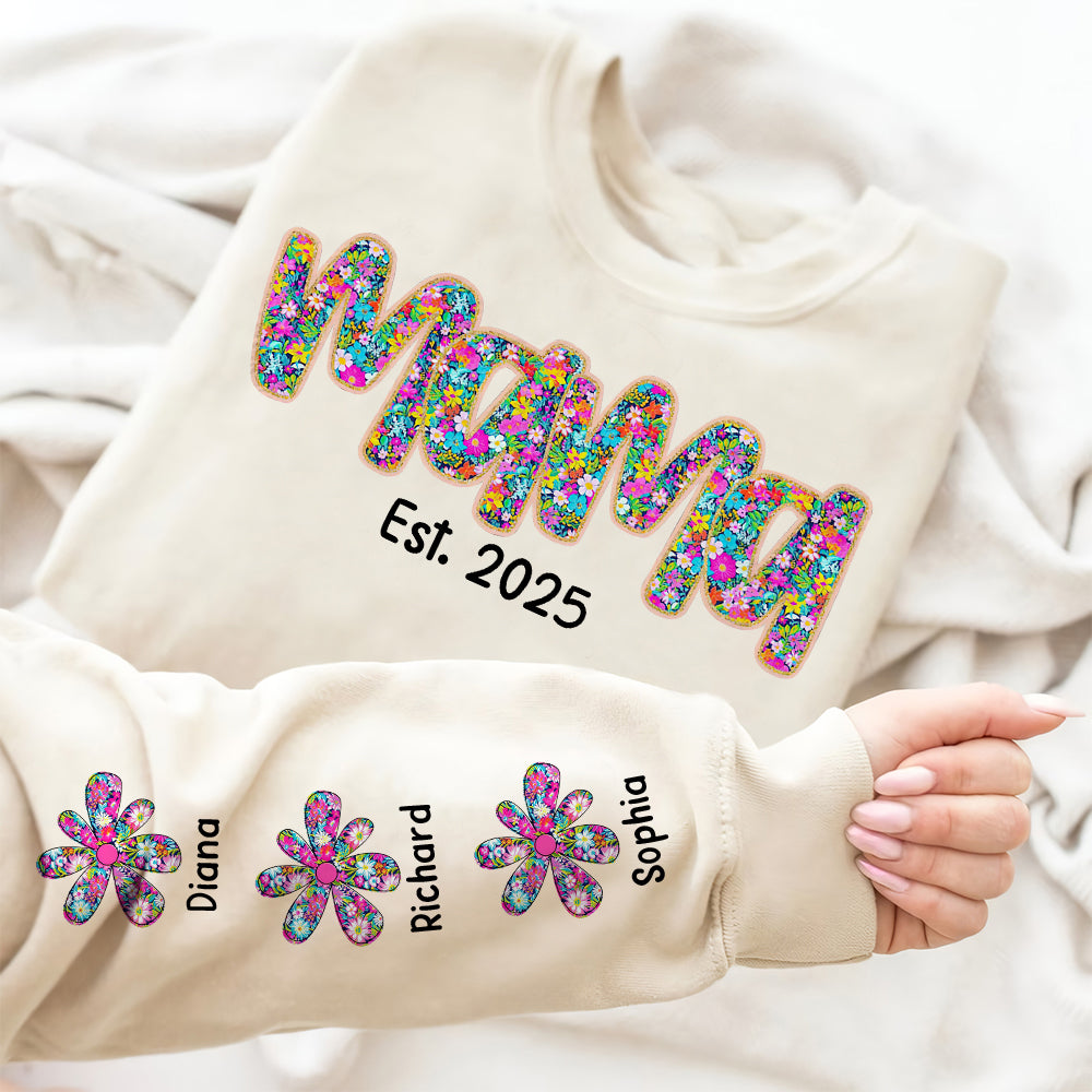 Personalized Gifts For Mom Shirt Mama Flower 06XQQN100325-Homacus