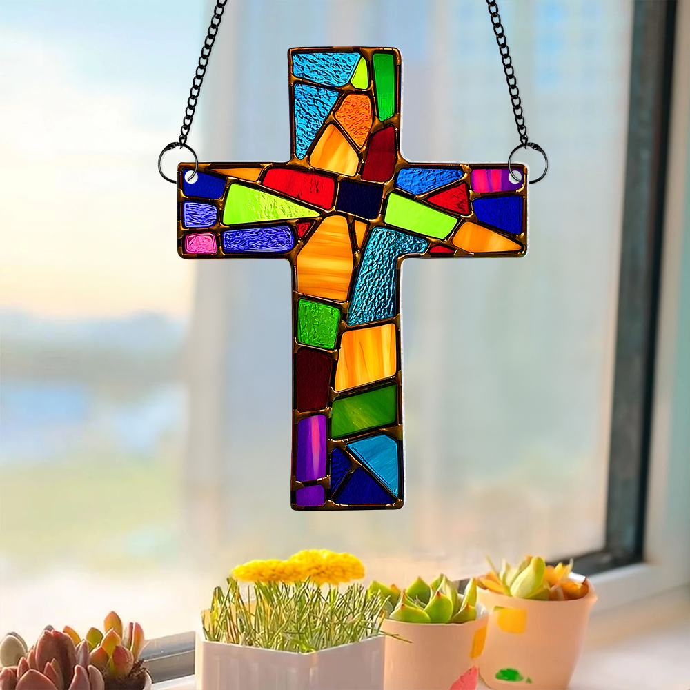 Personalized Gifts For Jesus Lover Suncatcher Ornament 06hupu070325-Homacus