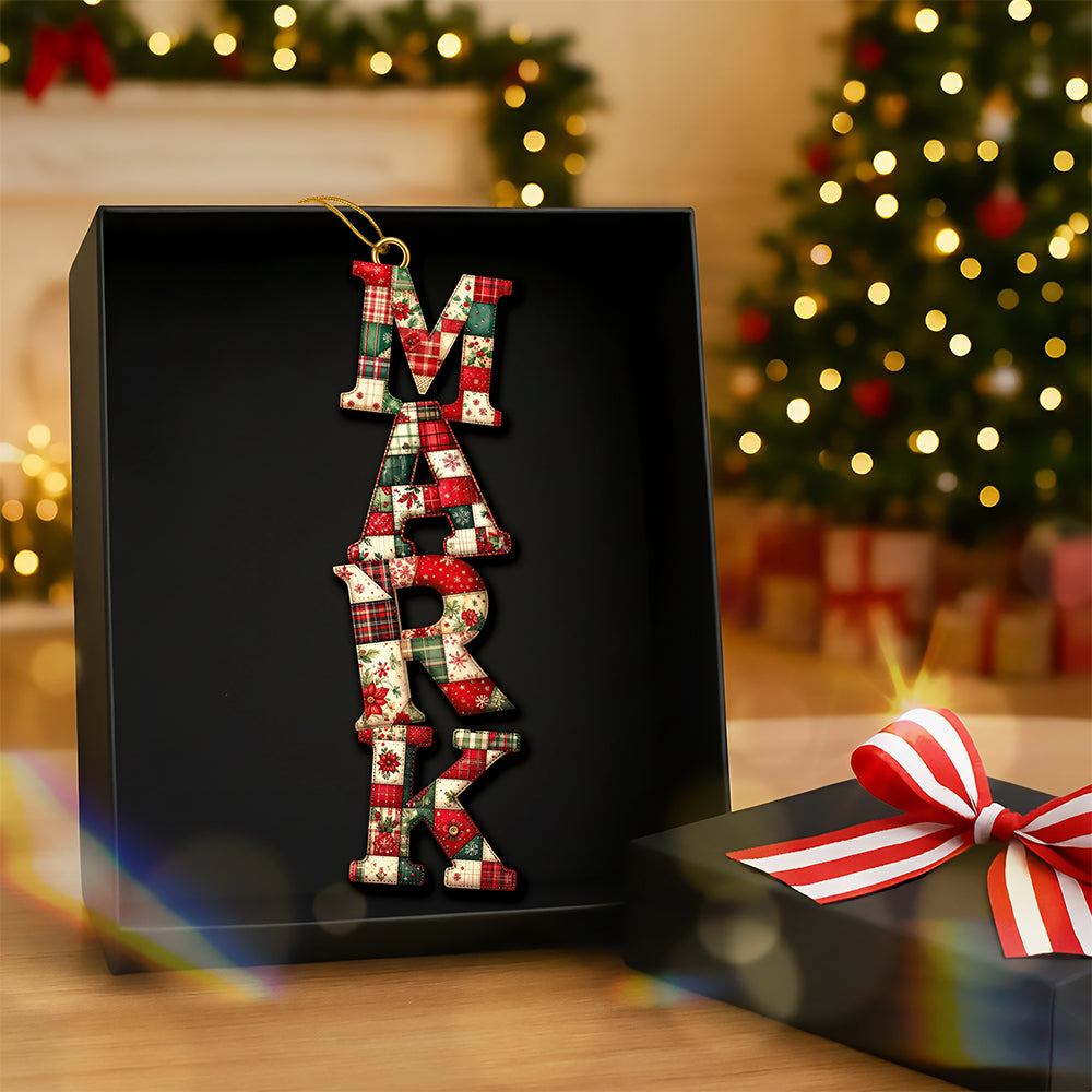 Sewing Alphabet Ornament - Personalized Gift For Christmas Ornament 03HUQN251025-Homacus