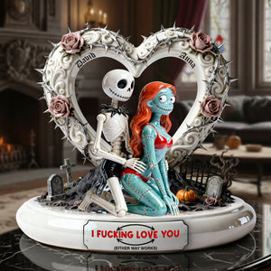 Cheeky Couple Acrylic Plaque - Personalized Gifts For Horror Couple Plaque 04OHLU291225-Homacus