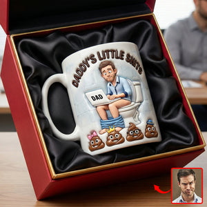 Funny Poop Dad Coffee Mug - Custom Photo Gifts For Father's Day Coffee Mug 04NAQN040326-Homacus