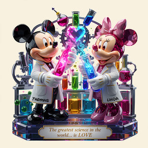 Great Scientist Couple Light Box - Personalized Gift For Couples 01PADT061225-Homacus