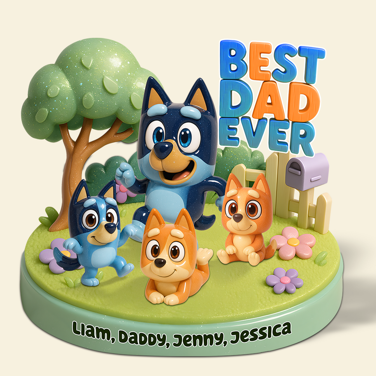 Dog Dad Plaque - Personalized Gifts For Dad 04kapu060525-Homacus