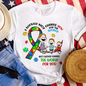 Personalized Gifts For Autism Kids Shirt Cartoon Kid 03TOMH190225HH-Homacus