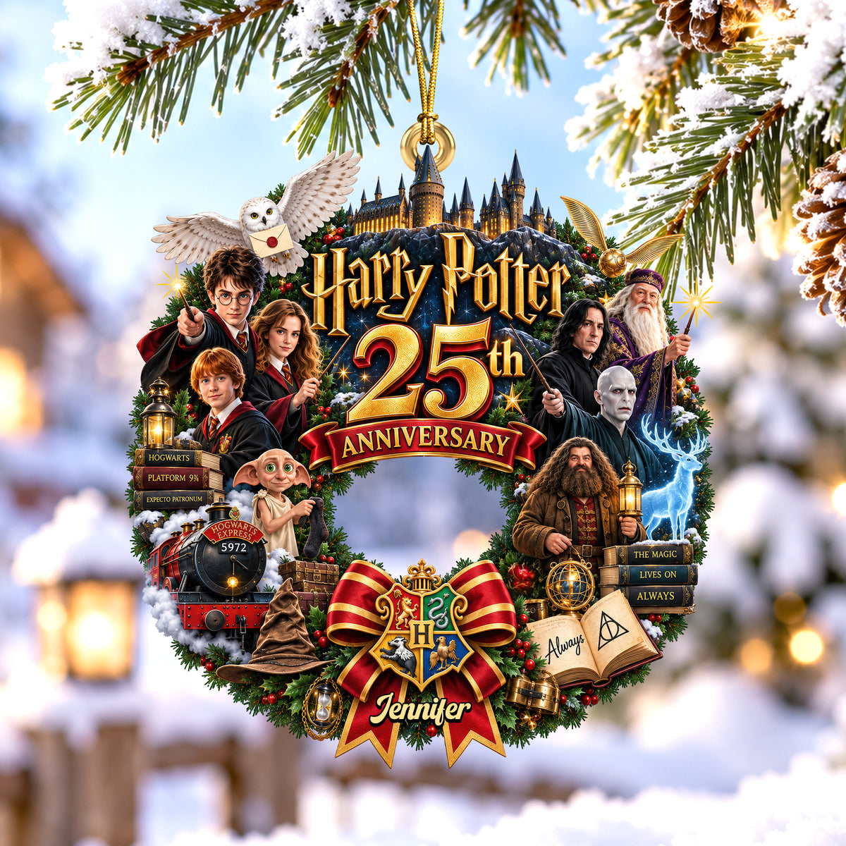 25 Years of Enchanted Memories Ornament -Personalized Gift For Fantasy Lovers 05OHQN230926