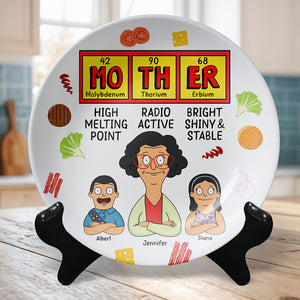 Personalized Gifts For Mom Round Plate 05TOQN210325HG-Homacus