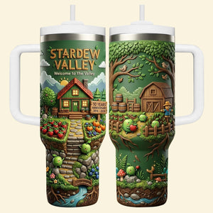 10 Years Anniversary Game Lovers 40oz Tumbler - Personalized Gifts For Gamers 05patn180326-Homacus