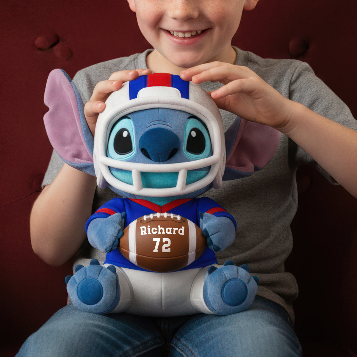 Energetic Blue Character Pillow - Personalized Gift For Sport Lovers 01HUQN131225-Homacus