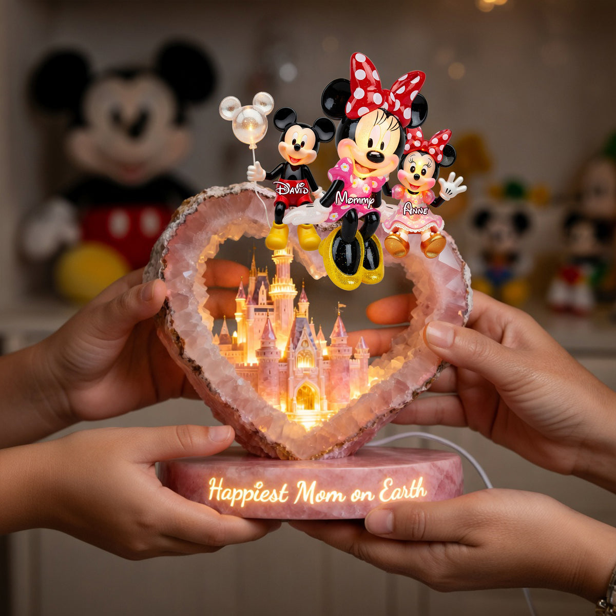 Happiest Mom on Earth Light Box Personalized Gifts For Mom 01OHLU140426-Homacus