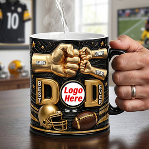 New - Best American Football Dad Magic Coffee Mug - Personalized Gifts For Dad 02natn190526-Homacus