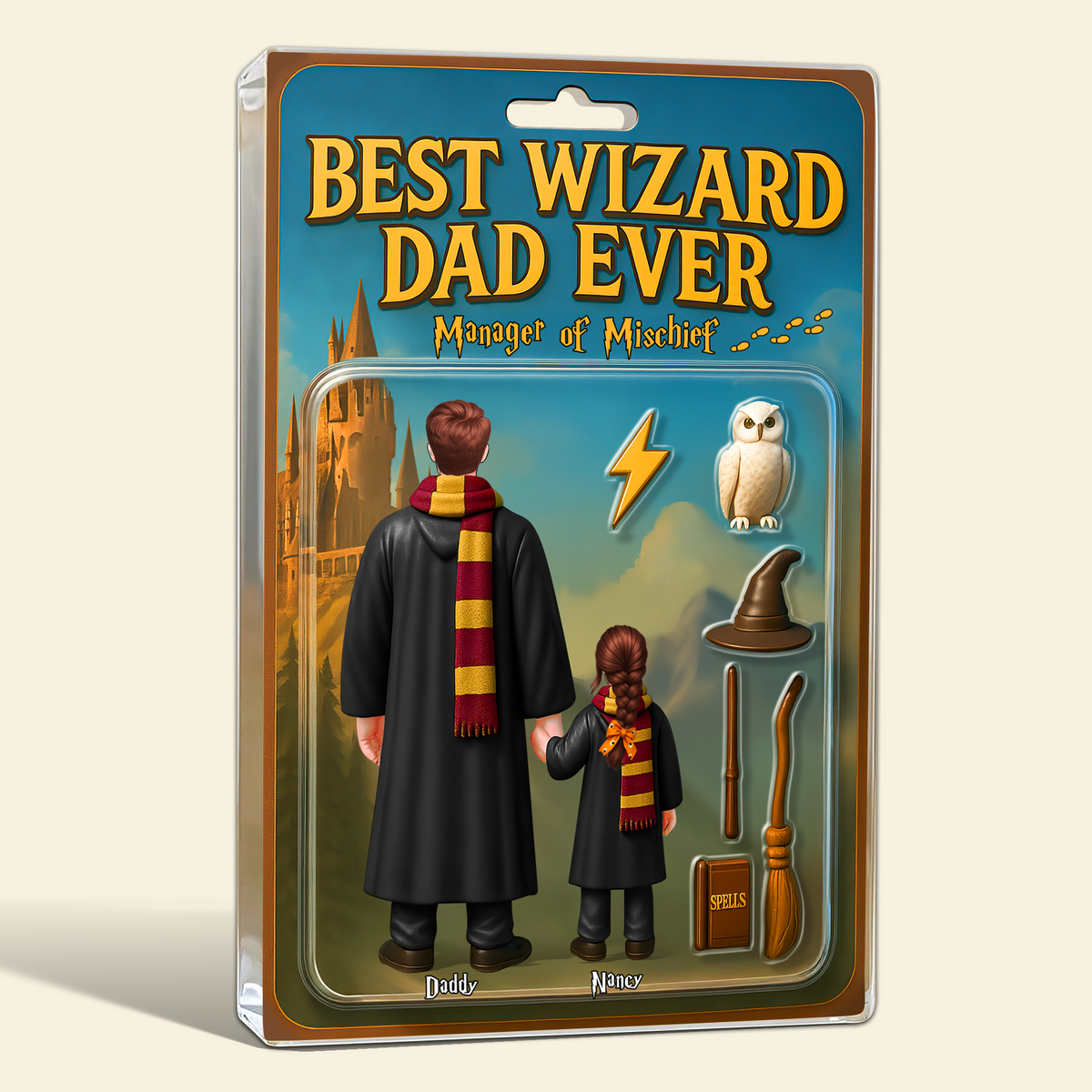 Wizard Dad Plaque - Personalized Gifts For Dad 01hupu010525-Homacus