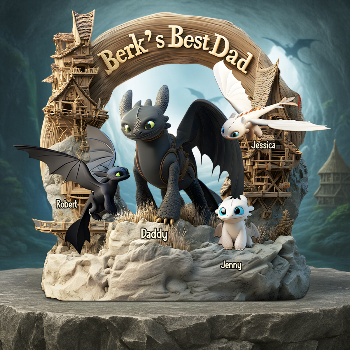 Dad Plaque - Personalized Gifts For Dad 02tgpu090525-Homacus