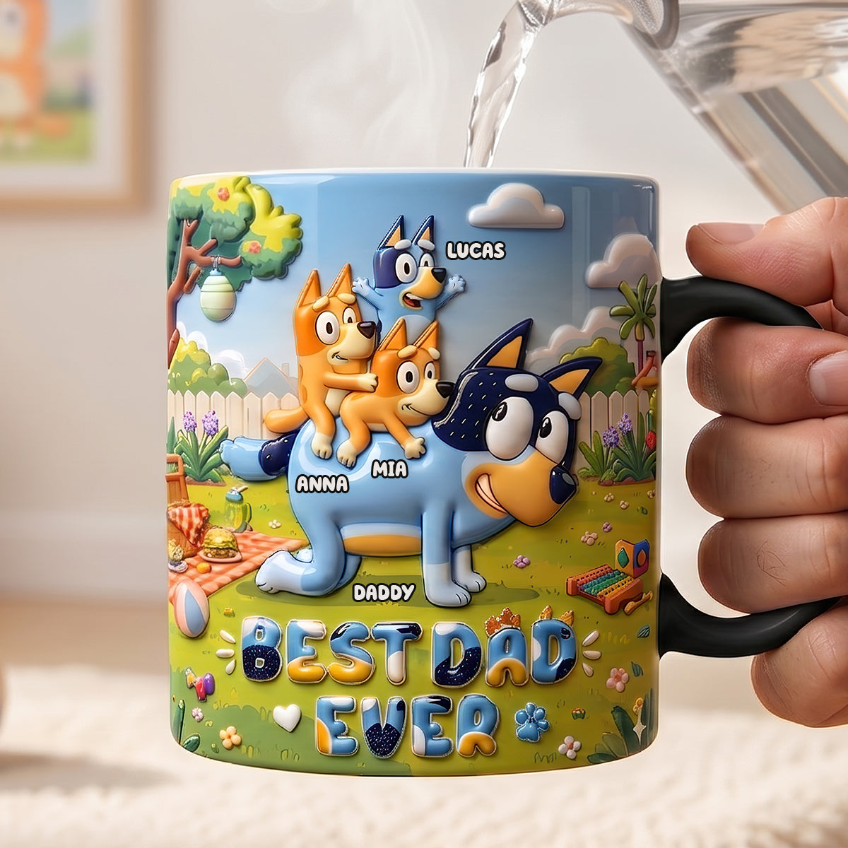 Best Dad Ever Magic Coffee Mug - Personalized Gifts For Dad 05todt200526-Homacus