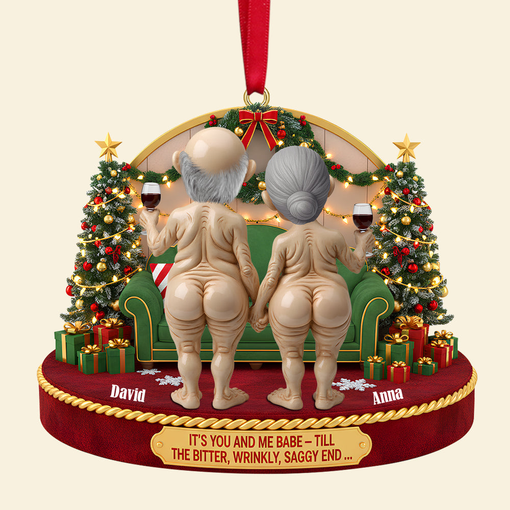 Personalized Gifts For Drinking Lover Old Couple Christmas Ornament 01natn230925-Homacus