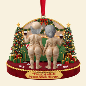 Personalized Gifts For Drinking Lover Old Couple Christmas Ornament 01natn230925-Homacus